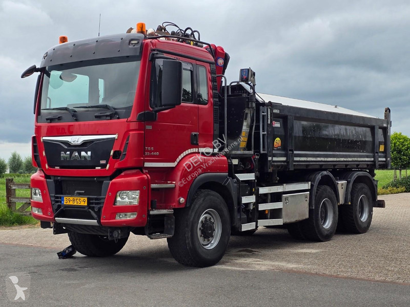 شاحنة MAN 33.400 6X6 BH WVT WS Z-crane/TIPPER!!...