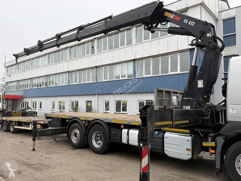 شاحنة Volvo 460 6X2 HIAB 422-6 + 2 AXLE TRAILER