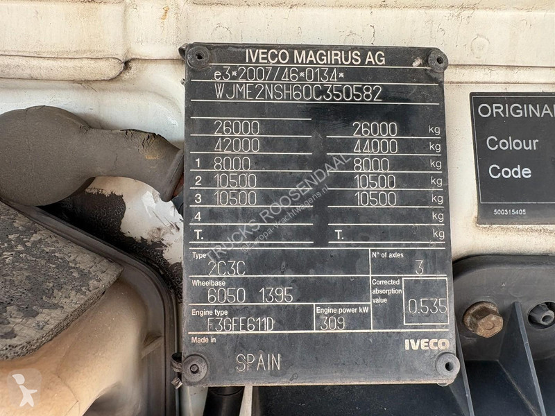 شاحنة Iveco 420 + 6X2 + FASSI F 135 - 3X EXT. +...