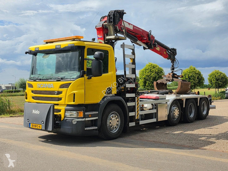 Camion Scania P450 8x2!! CRANE/HOOK!!...