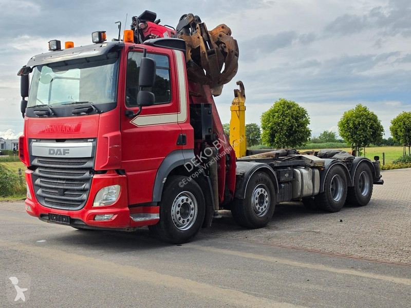 Vrachtwagen DAF 510 Palfinger Z crane. HOOK...