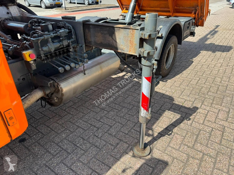 Camion Mercedes 816 Kraan / 3-zijdige Kipper,...