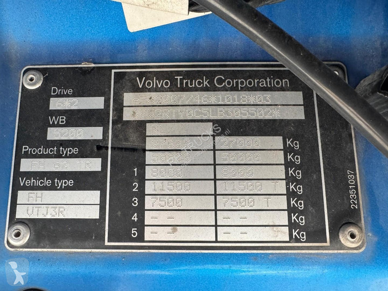 Camión Volvo 460 6X2 EURO 6 CHASSIS CABINE