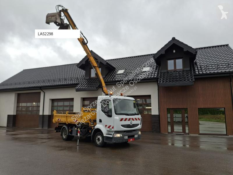 Camión Renault HDS Wagen Kran Wywrotka