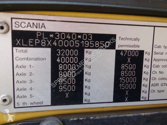 Kamion Scania P380 8X4 MET 20CUB STEE...