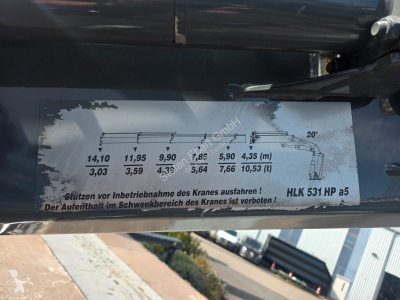 Lastbil Volvo 500 6x2 Heckkran MKG HLK 531 HP...