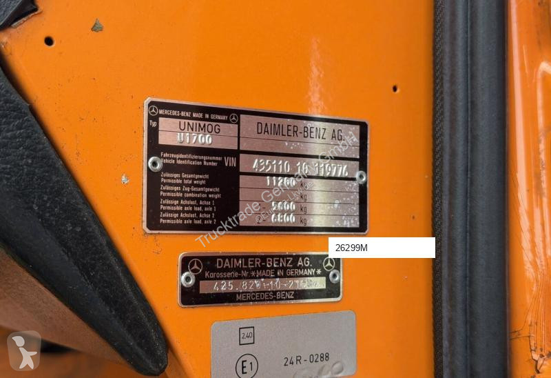 Kamion Mercedes U 1700 4x4 3SK