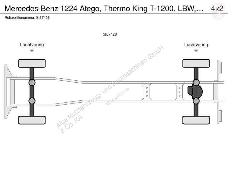 Kamion Mercedes 1224 Thermo King T-1200, LBW, 2...