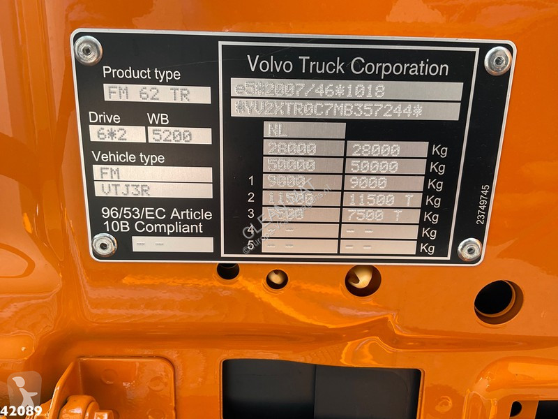 Camion Volvo 430 HMF 23 ton/meter laadkraan