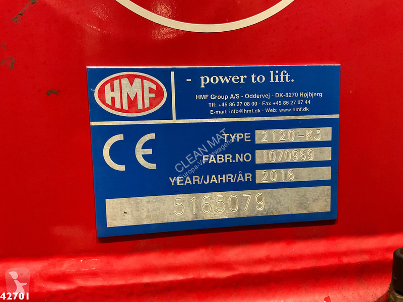 Camion DAF FAQ  400 8x2 Euro 6 HMF 21 Tonmeter...