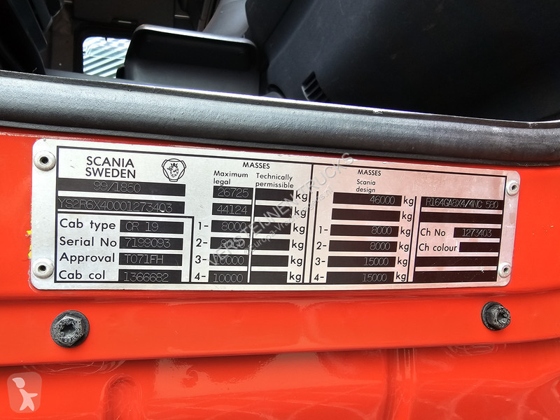 Camion Scania R 164.580 8x4-4 / 150T / MANUA /...