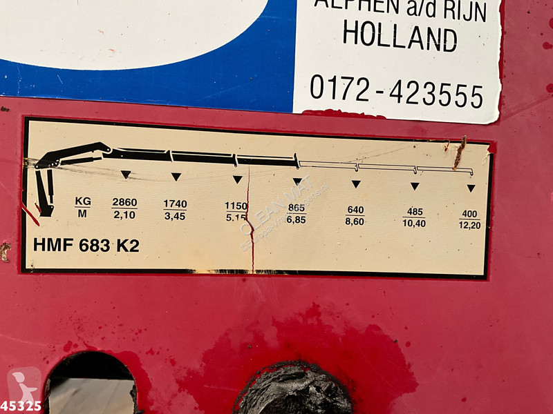Camión DAF LF 180 HMF 7 Tonmeter laadkraan