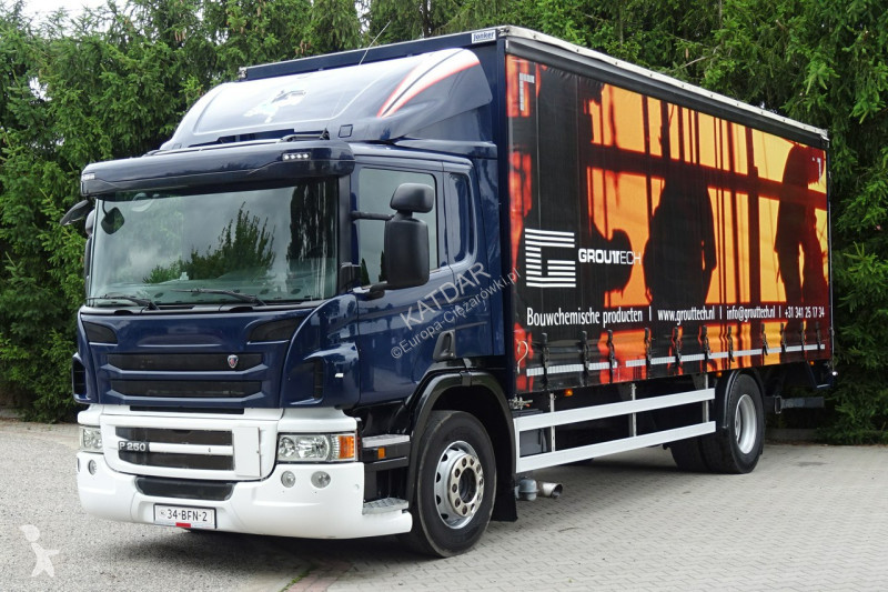 Kamion Scania P250 Euro 6 Firanka winda klapa...