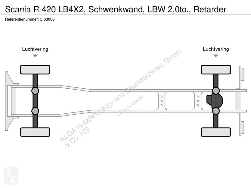Camion Scania R 420 LB4X2, Schwenkwand, LBW...