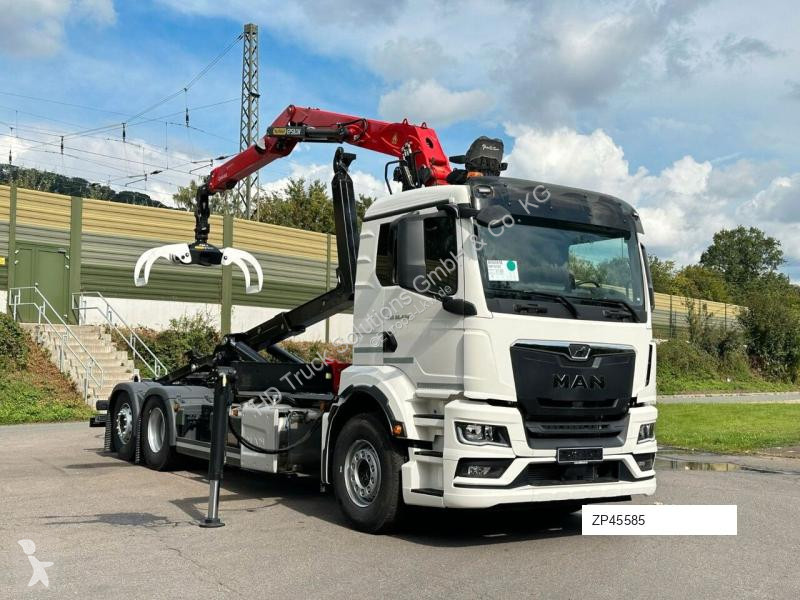 Kamion MAN TGS 26.470 6x2 Abrollkipper + Kran...