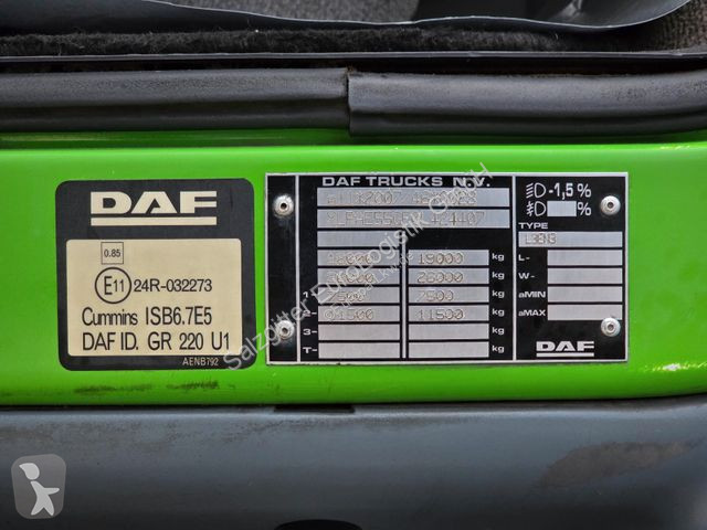 Camion DAF FA 55300 / Ladebordwand + Kofferseite