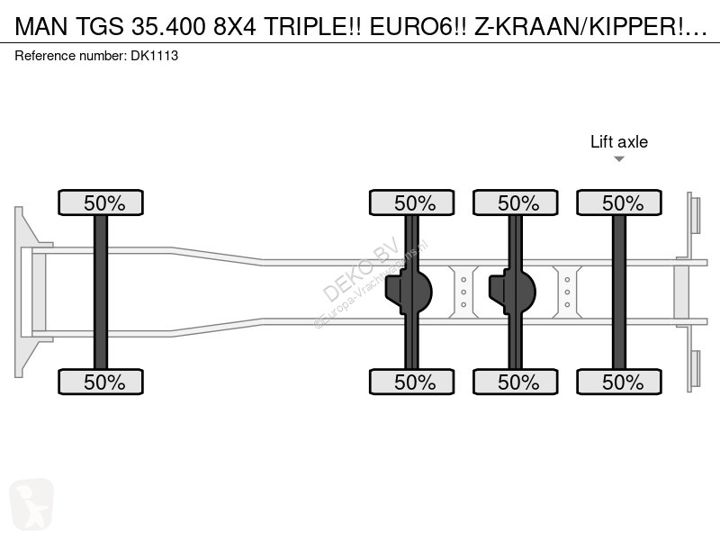 Camión MAN 35.400 8X4 TRIPLE!! EURO6!!...