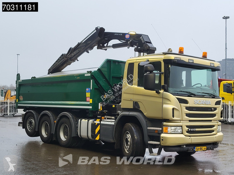 شاحنة Scania P410 P 8X4 N-Truck HMF 1800K3 Kran...