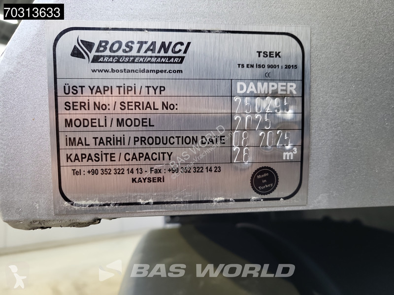 شاحنة MAN TGS 8X4 NEW! 26m3 Tipper Full Steel...