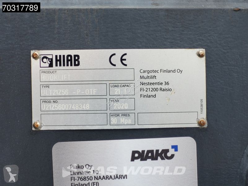 شاحنة Mercedes 2530 NGT 6X2 CNG Engine! HIAB...