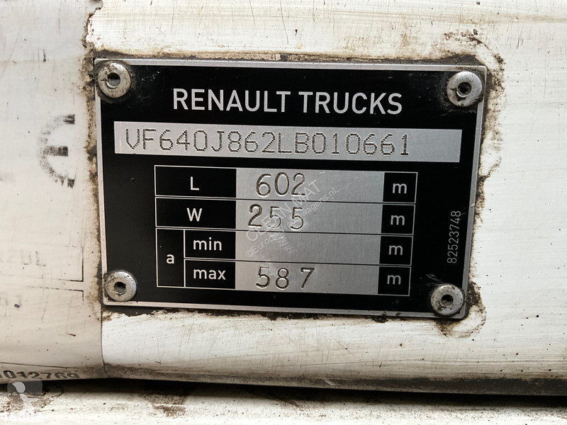 شاحنة Renault D16 Euro 6 portaalarmsysteem