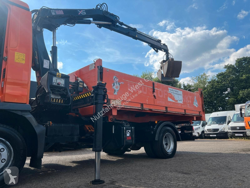 شاحنة MAN 12.220*3-Seiten KIpper+HIAB 077BS-2...