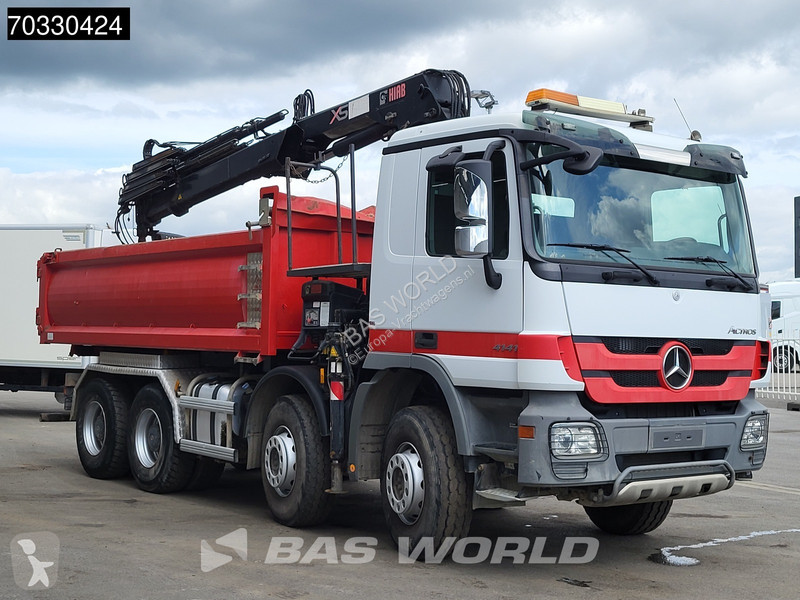 شاحنة Mercedes 4141 8X4 HIAB 166 D-4 Hiduo...