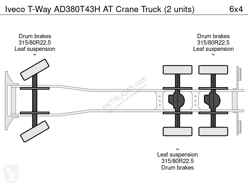 Camión Iveco AD380T43H AT Crane Truck (2 units)