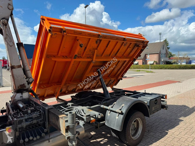 Camion Mercedes 816 Kraan / 3-zijdige Kipper,...