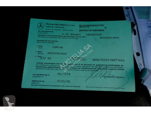 Vrachtwagen Mercedes 812 DE