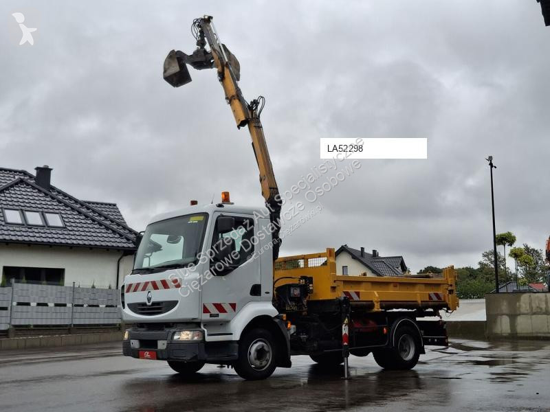 Camión Renault HDS Wagen Kran Wywrotka