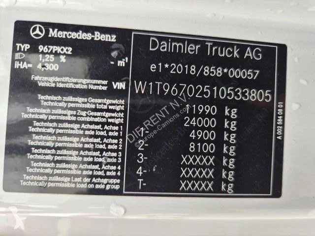 Mercedes 1224 truck