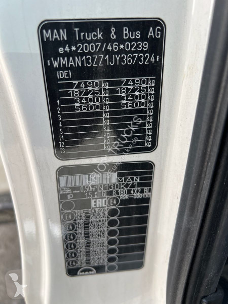 Lastbil MAN 8.180 4x2 BL Koffer/LBW/DAUTEL/AC/EU6c