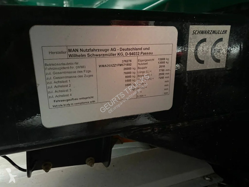 Kamion MAN 26.560 6X4 BB + 3 ZIJDIGE...