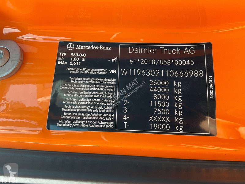 Kamion Mercedes 2643 VDL 21 Ton haakarmsysteem