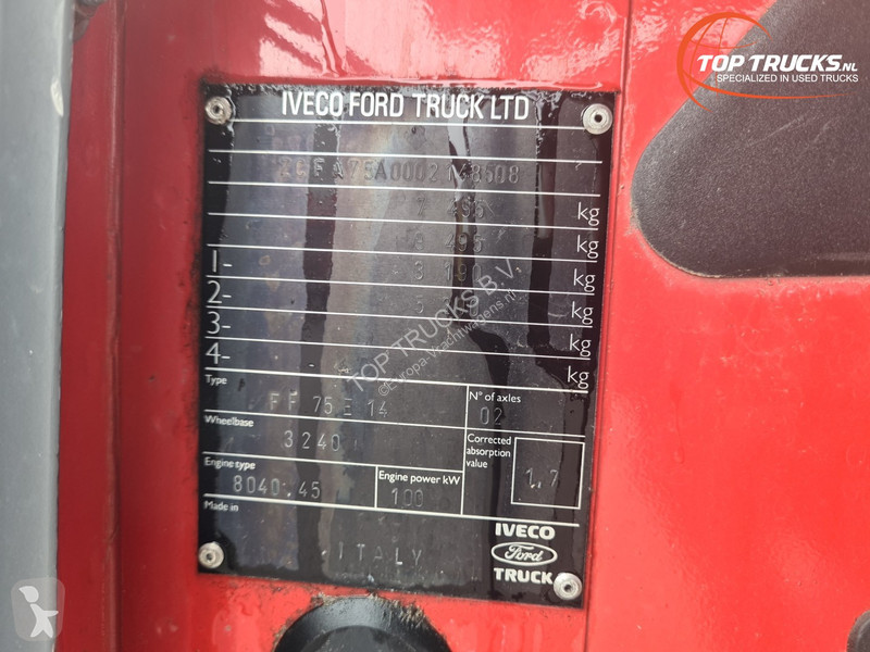 Camion Iveco EUROCARGO 75 E 14 Eurofire 600 ltr...