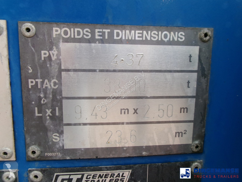 Lastbil General Trailers 3-axle container...