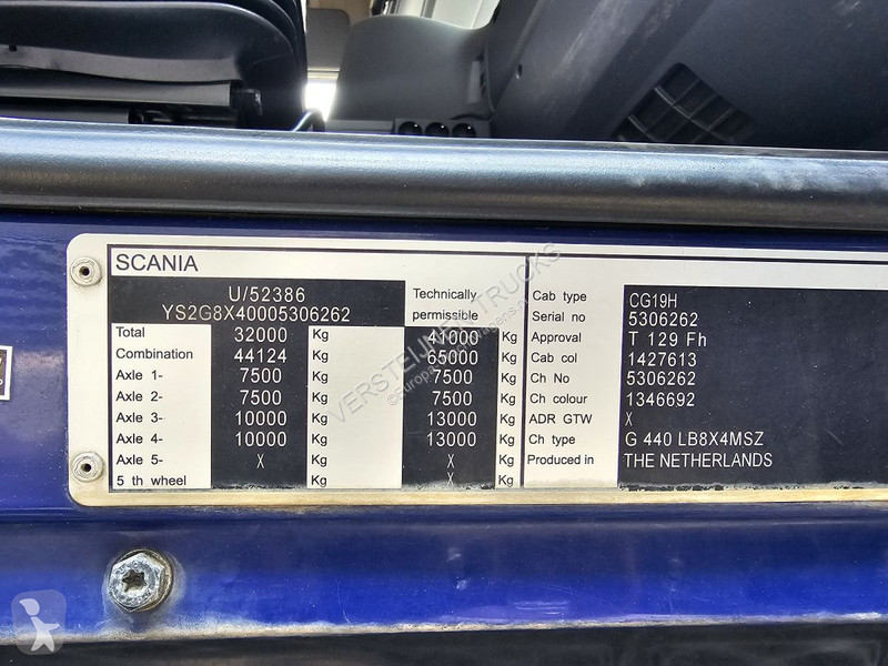 Kamion Scania G440 8x4 / RETARDER /...