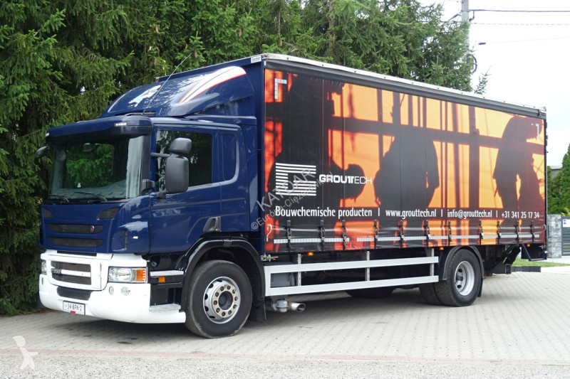 Kamion Scania P250 Euro 6 Firanka winda klapa...