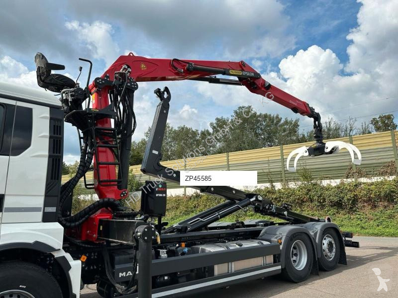Kamion MAN TGS 26.470 6x2 Abrollkipper + Kran...