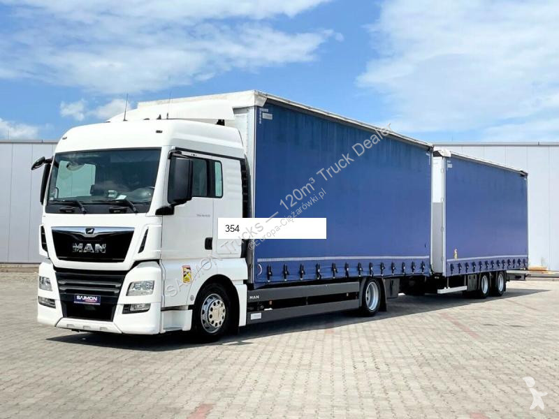 Lastbil med släp MAN TGX 18420 / PRZEJAZDOWY /...