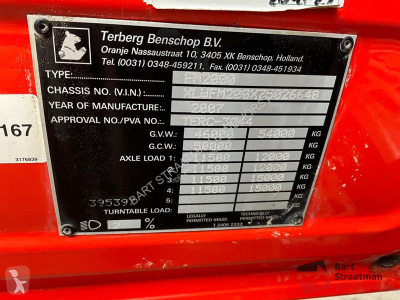 Lastbil Terberg FM2000-T 8x8 Euro 5 met 22,1m3...
