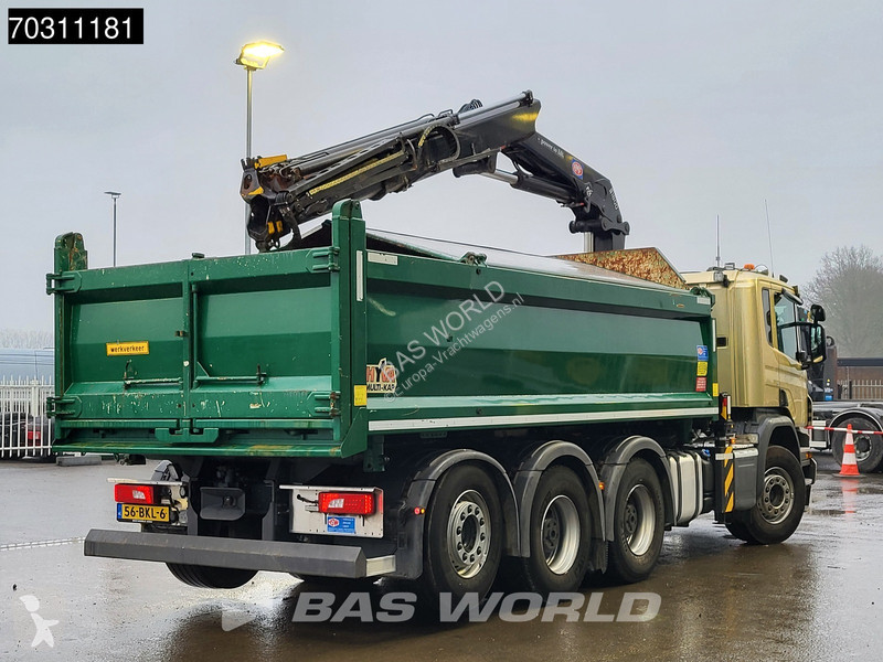 شاحنة Scania P410 P 8X4 N-Truck HMF 1800K3 Kran...