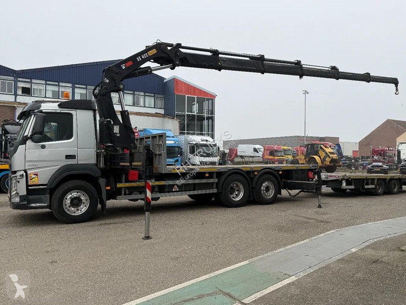 شاحنة Volvo 460 6X2 HIAB 422-6 + 2 AXLE TRAILER