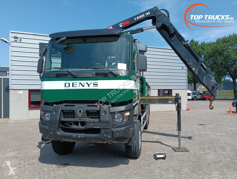 Camion Renault K 460 6x6 -HIAB 18TM Crane,...