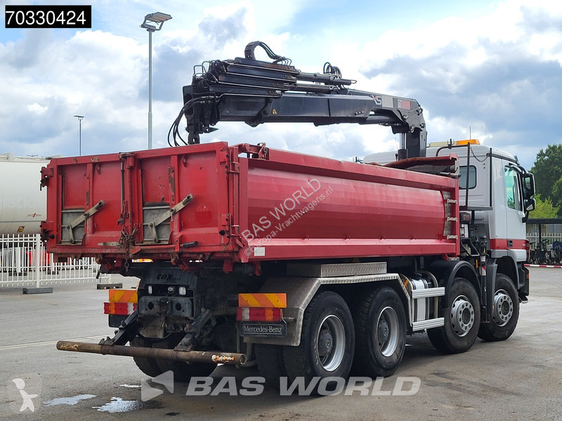 شاحنة Mercedes 4141 8X4 HIAB 166 D-4 Hiduo...