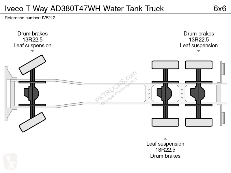 Lastbil Iveco AD380T47WH Water Tank Truck