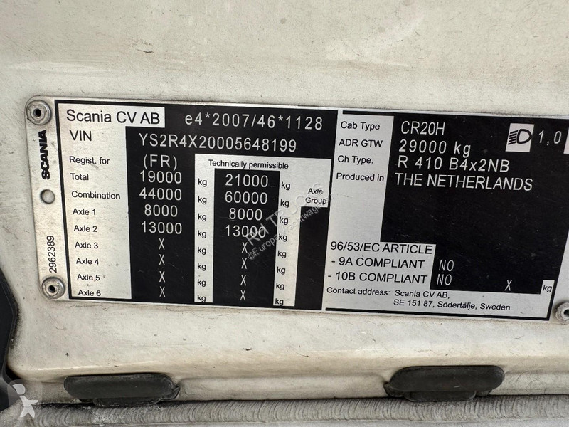 شاحنة Scania R410 4X2 EURO 6 NG - BDF SYSTEM