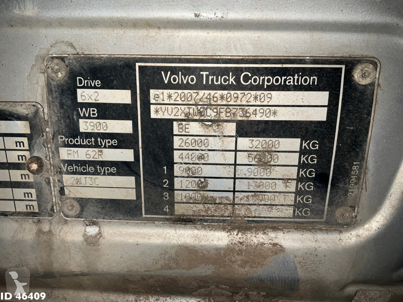 شاحنة Volvo 420 Euro 6 AJK 20 Ton haakarmsysteem