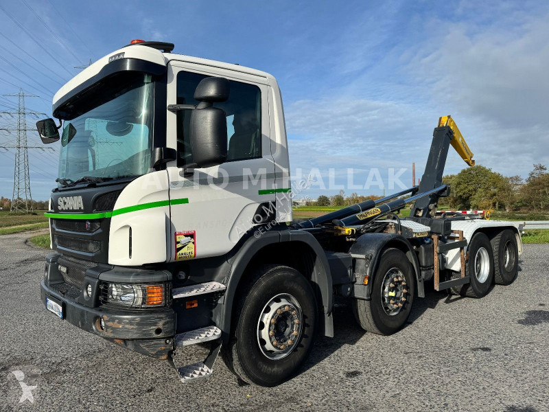 شاحنة Scania 410 Abrollkipper 8x4 alfinger...